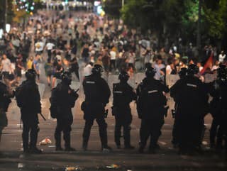 Protesty v Srbsku