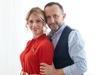 Ondrej Kandráč s manželkou
