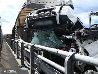 Kamionista na D3 vrazil