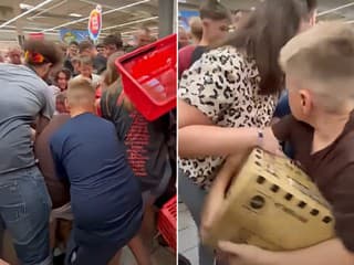 Obrovský chaos v supermarkete!