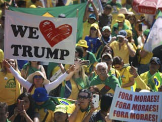 Bolsonarovi podporovatelia demonštrovali vo