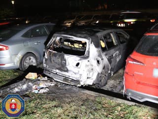 Požiar auta v Petržalke