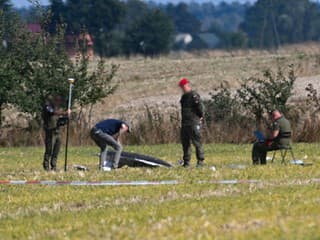 Trosky ruského dronu v