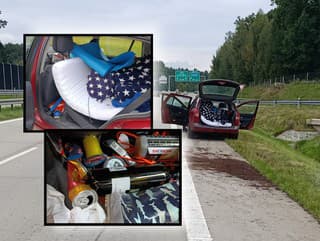 Muž na diaľnici nabúral