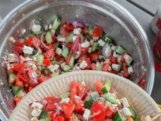 Recept na grécky šalát,