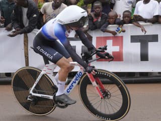 Na snímke slovenská cyklistka