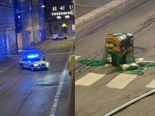 Uzavretá ulica pred izraelskou