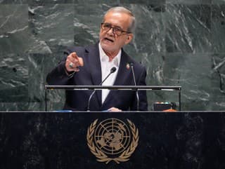 Iránsky prezident Masúd Pezeškiján.