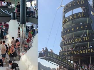 Penová párty a plávanie