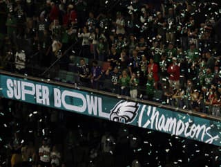 Oslavy fanúšikov Philadelphie Eagles