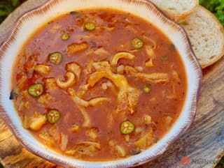 Tradičná držková polievka. Jednoduchý