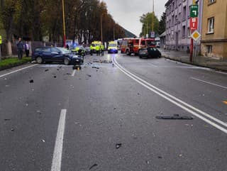 Dopravná nehoda v Ružomberku