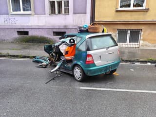 Dopravná nehoda v Ružomberku