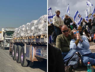 Kamióny s potravinovou pomocou