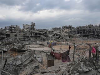 Vysídlení Palestínčania si postavili