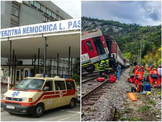 VLAKOVÁ NEHODA Košická nemocnica