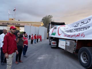 Členovia Egyptského červeného polmesiaca