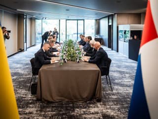 Členovia slovenskej a ukrajinskej