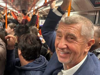 Andrej Babiš v metre