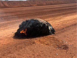 V austrálskej púšti dopadol