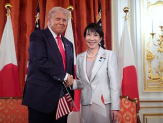 Donald Trump a Sanae