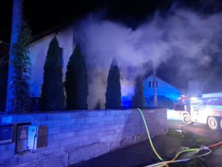 Požiar rodinného domu v