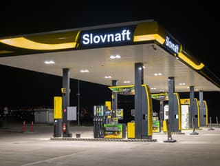 Čerpacia stanica Slovnaft.