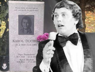 Hrob Karola Duchoňa (†35):