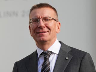 Lotyšský prezident Edgars Rinkévičs.