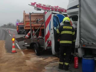 Nehoda na diaľnici D1