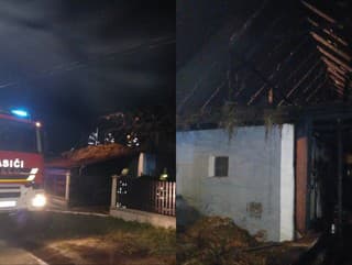 Požiar hospodárskej budovy v