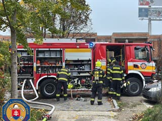 Požiar chatky v Ružinove.