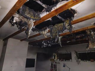 Požiar rodinného domu v