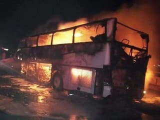 Nehoda autobusu s pútnikmi