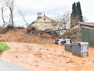 záplavy na severe Talianska