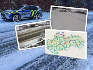 Poľadovica na cestách a