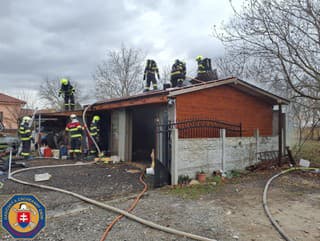 Požiar prístavby rodinného domu