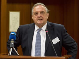 Na snímke predseda SOPK