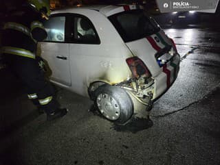 Požiaru auta v bratislavskej