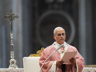 Pápež Lev XIV. celebruje