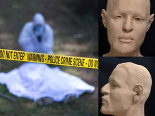 Názorná tvár obete od