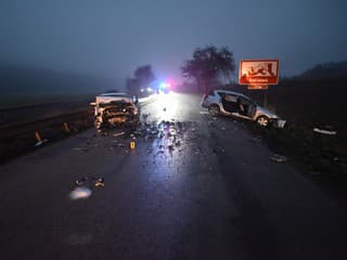 Dopravná nehoda v Zbyňove.