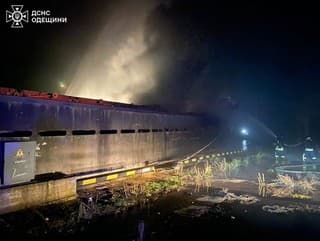 Na snímke zverejnenej ukrajinským