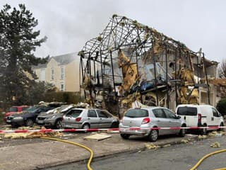 výbuch obytného domu neďaleko