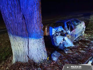 dopravná nehoda osobného auta