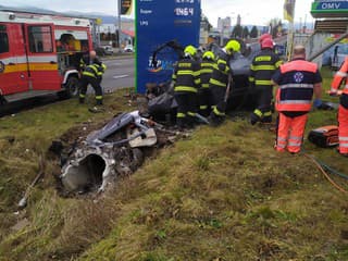 Auto zostalo po nehode