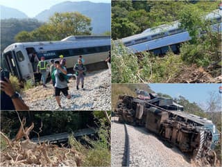 Vlak sa počas jazdy