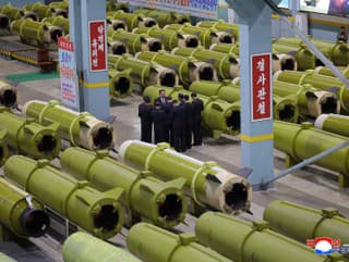 Na nedatovanej snímke severokórejský