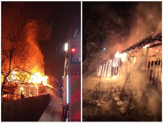 Požiar humna v Jablonovom.