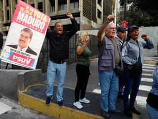 Stúpenci venezuelského prezidenta Nicolása